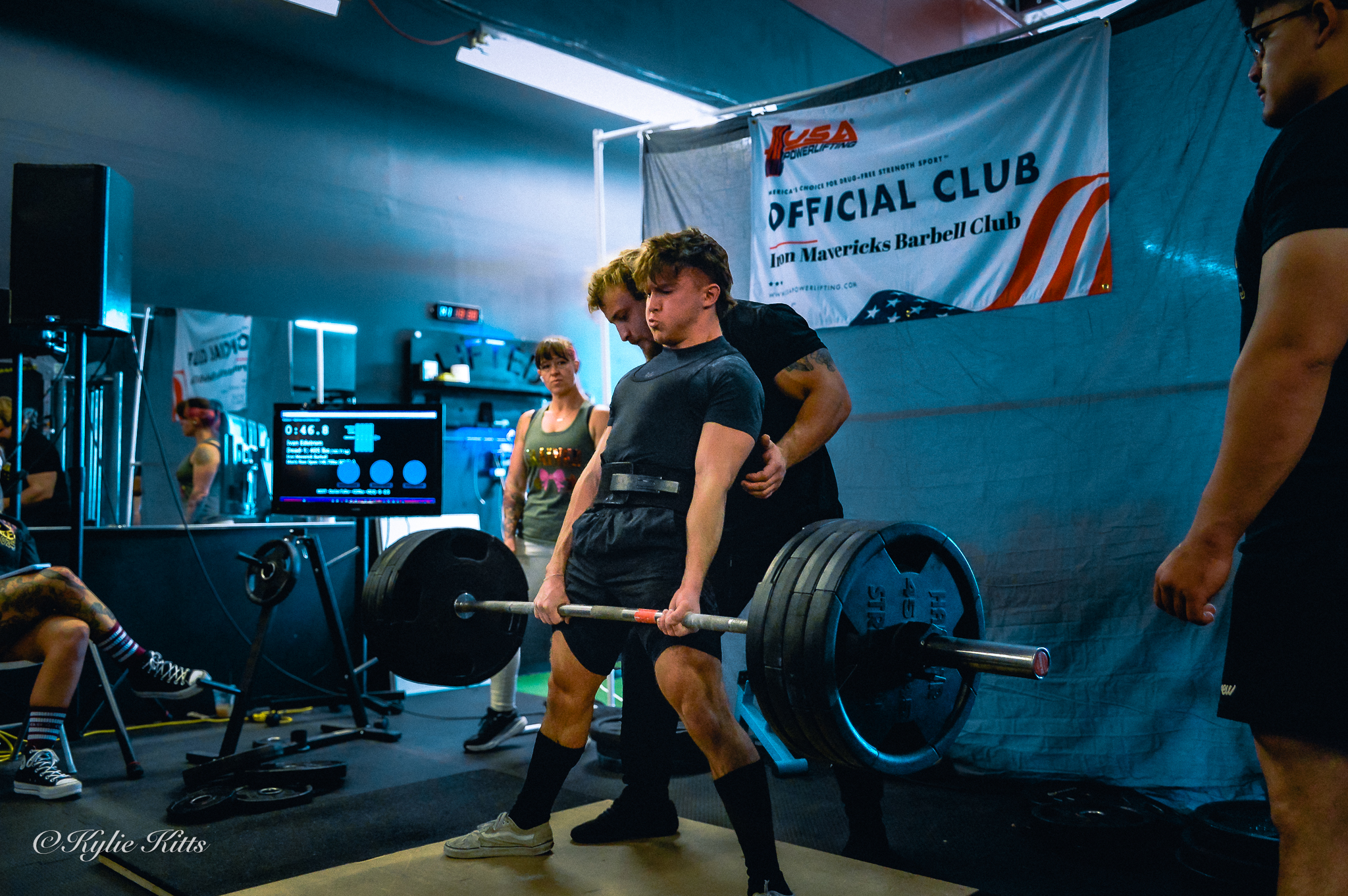 Ivan Edstrom competing on the platform