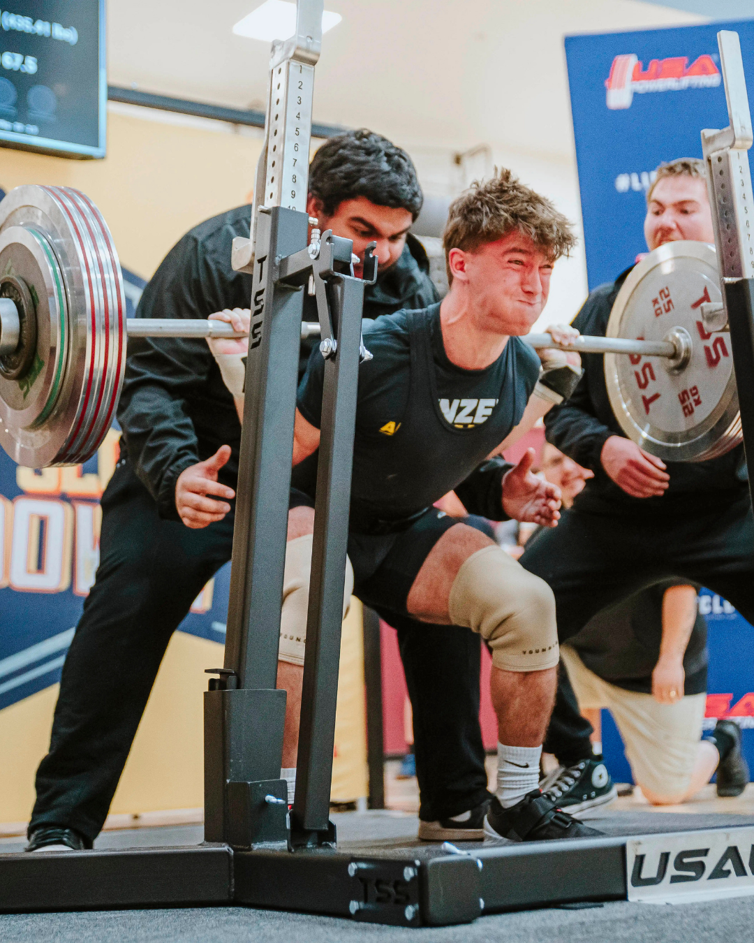 Ivan Edstrom competing on the platform