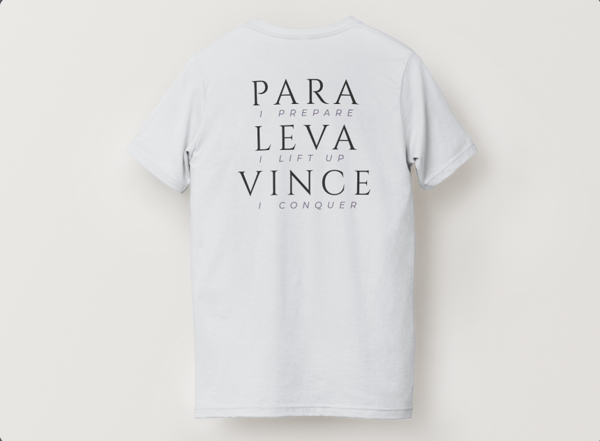 Prepare. Lift. Conquer. Tee - White